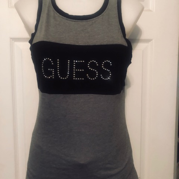 Guess Gray and Black Tank Top - Picture 7 of 7